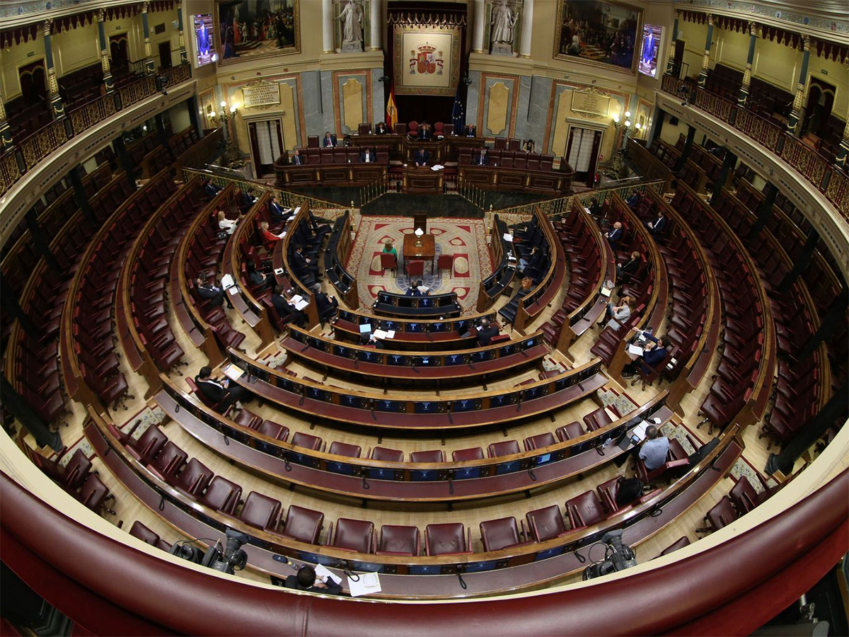 Votación en el Congreso de los Diputados en plena crisis del COVID 19