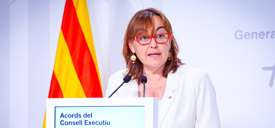 Portaveu Govern presentant els Acords de Govern