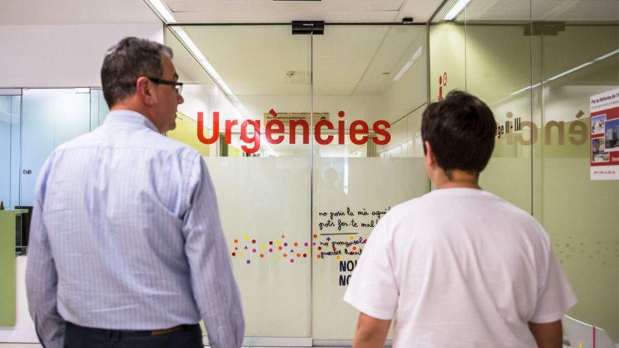 Padre e hijo entran en urgencias